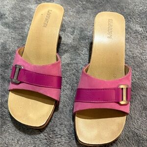 Lacoste Women's Two-Tone Pink Sandals